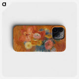 Green Bowl of Flowers - William James Glackens Phone Case.