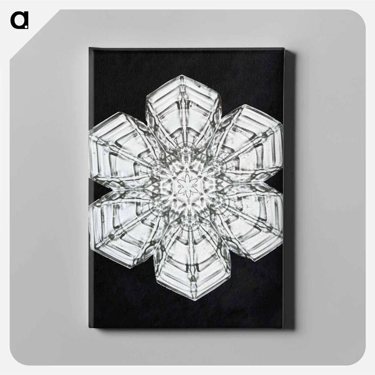 Wilson Bentley's Snowflake 10 - Wilson Bentley Canvas.