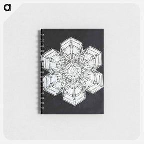 アートメモ帳-Wilson Bentley's Snowflake 10 - ウィルソン ベントレー Memo.