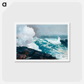アートポストカード-Northeaster - ウィンスロー ホーマー Postcard.