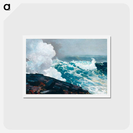 アートポストカード-Northeaster - ウィンスロー ホーマー Postcard.
