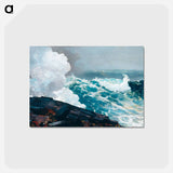 アートポストカード-Northeaster - ウィンスロー ホーマー Postcard.