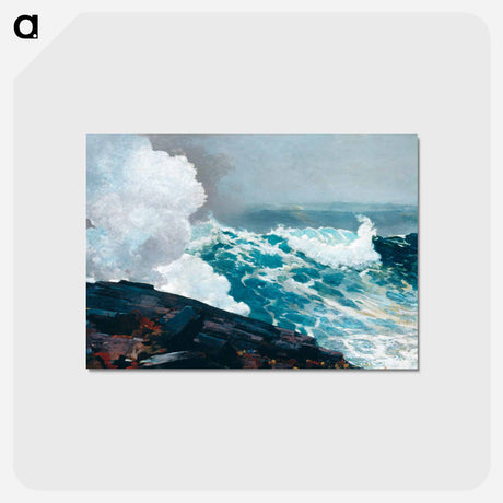 アートポストカード-Northeaster - ウィンスロー ホーマー Postcard.