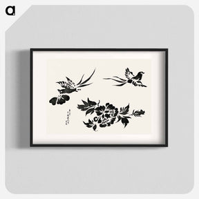 アートポスター-Pheasant from Yatsuo no tsubaki - 八丘椿 Poster.