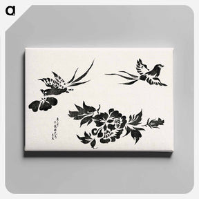 アートパネル-Pheasant from Yatsuo no tsubaki - 八丘椿 Canvas.