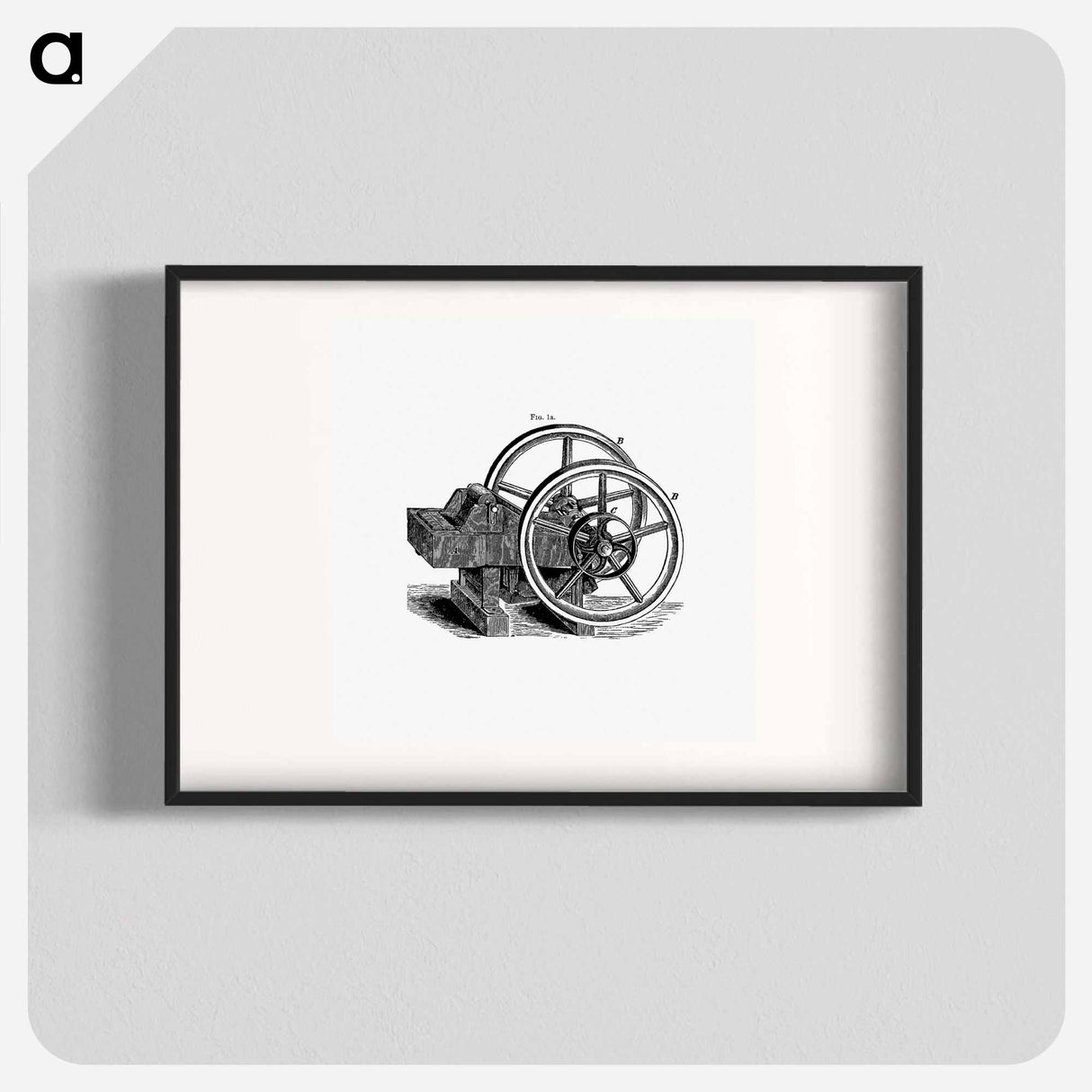 アートポスター-Lever Pattern with Wheels and Pulley
 - 大英図書館 Poster.