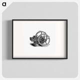 アートポスター-Lever Pattern with Wheels and Pulley
 - 大英図書館 Poster.