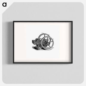 アートポスター-Lever Pattern with Wheels and Pulley
 - 大英図書館 Poster.