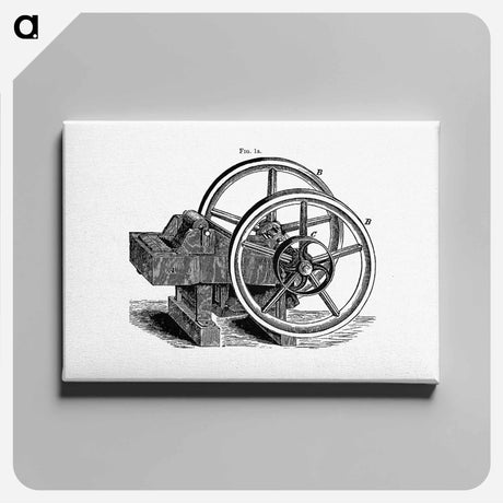 アートパネル-Lever Pattern with Wheels and Pulley
 - 大英図書館 Canvas.