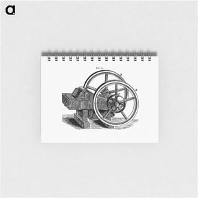 アートメモ帳-Lever Pattern with Wheels and Pulley
 - 大英図書館 Memo.