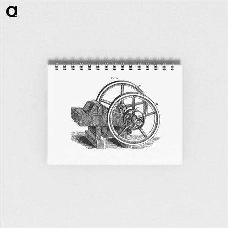 アートメモ帳-Lever Pattern with Wheels and Pulley
 - 大英図書館 Memo.