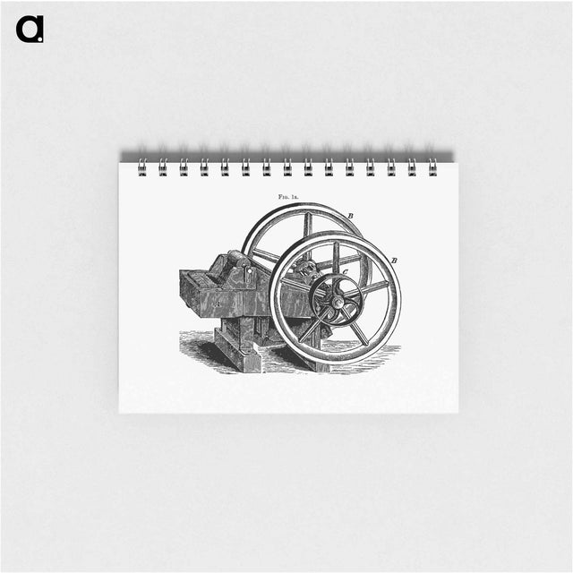 アートメモ帳-Lever Pattern with Wheels and Pulley
 - 大英図書館 Memo.