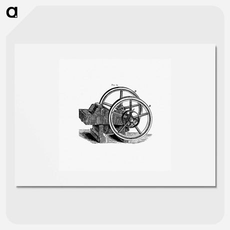 アートポスター-Lever Pattern with Wheels and Pulley
 - 大英図書館 Poster.