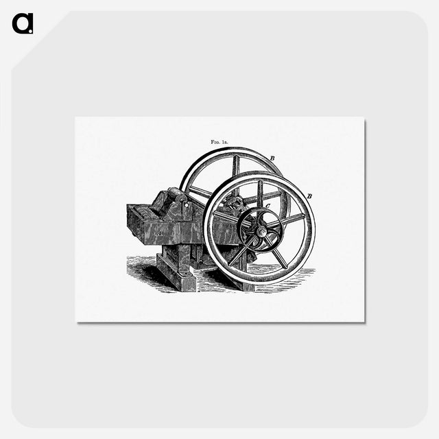 アートポストカード-Lever Pattern with Wheels and Pulley
 - 大英図書館 Postcard.
