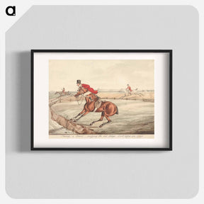 アートポスター-Qualified Horses and Unqualified Riders: 'Faceing a Brook Verifying the Old Adage, Look Before You Leap'
 - イェール大学アートギャラリー Poster.
