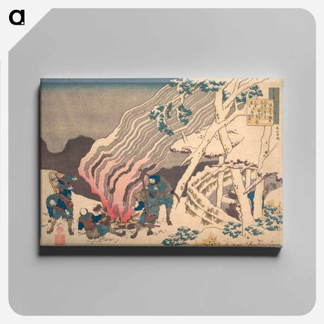 アートパネル-Hokusai's Poem - 葛飾 北斎 Canvas.