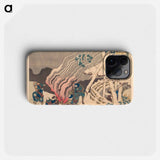 Hokusai's Poem - 葛飾 北斎 Phone Case.