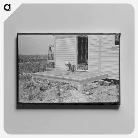 アートパネル-Plowed Cornfield
 - ラッセル リー Canvas.