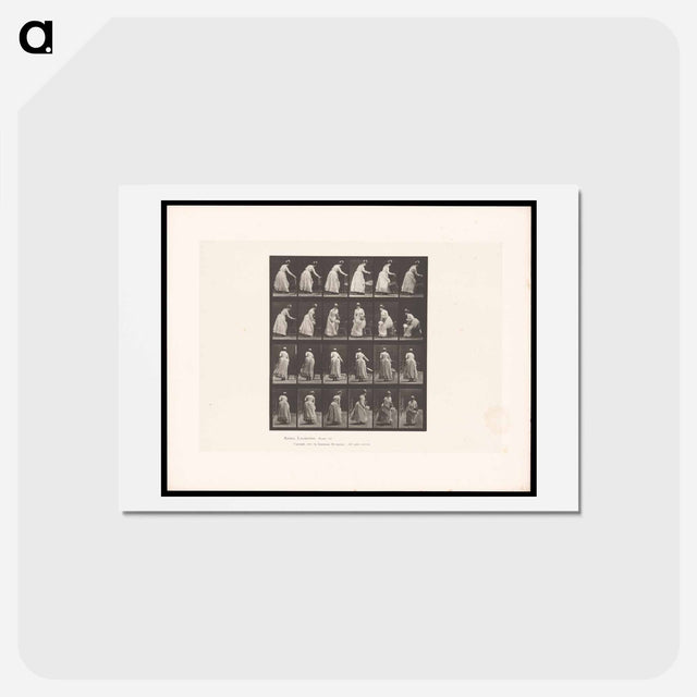 アートポストカード-Woman Moving a Chair
 - エドワード マイブリッジ Postcard.