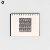 アートメモ帳-Woman Moving a Chair
 - エドワード マイブリッジ Memo.