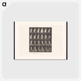 アートポストカード-Woman Moving a Chair
 - エドワード マイブリッジ Postcard.