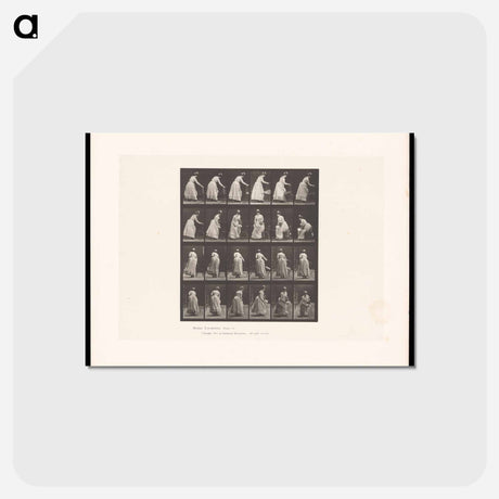 アートポストカード-Woman Moving a Chair
 - エドワード マイブリッジ Postcard.