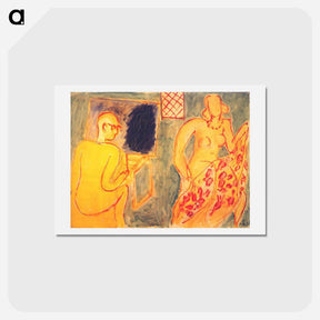 アートポストカード-The Painting Session - アンリ マティス Postcard.
