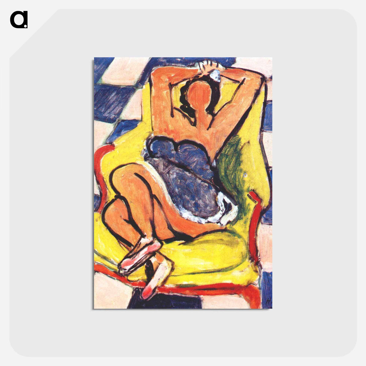アートポストカード-Dancer in Repose - アンリ マティス Postcard.