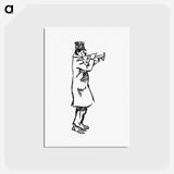 アートポストカード-Parade Brass Musician from The Z.Z.G or Zig Zag Guide Round And About The Bold And Beautiful Kentish Coast
 - 大英図書館 Postcard.