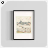 A comparison of Genroku poems and shells - Katsushika Hokusai Poster.