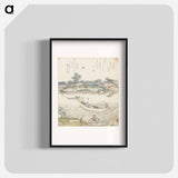 アートポスター-A comparison of Genroku poems and shells - 葛飾 北斎 Poster.