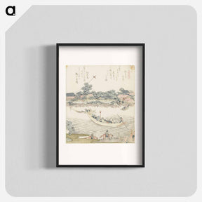 アートポスター-A comparison of Genroku poems and shells - 葛飾 北斎 Poster.