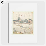 A comparison of Genroku poems and shells - Katsushika Hokusai Poster.