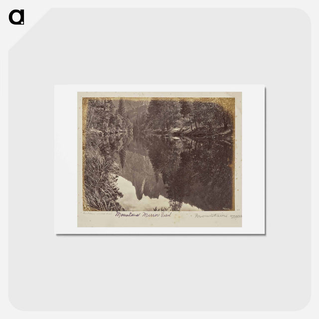 アートポストカード-Mountains Mirror View
 - エドワード マイブリッジ Postcard.
