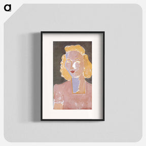 アートポスター-Young Girl in Rose - アンリ マティス Poster.