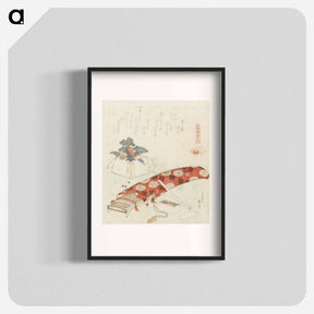 アートポスター-A comparison of Genroku poems and shells - 葛飾 北斎 Poster.