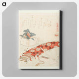A comparison of Genroku poems and shells - Katsushika Hokusai Canvas.