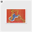 アートポストカード-Dancer Seated on a Table - アンリ マティス Postcard.