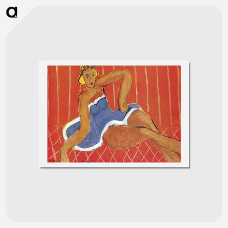 アートポストカード-Dancer Seated on a Table - アンリ マティス Postcard.