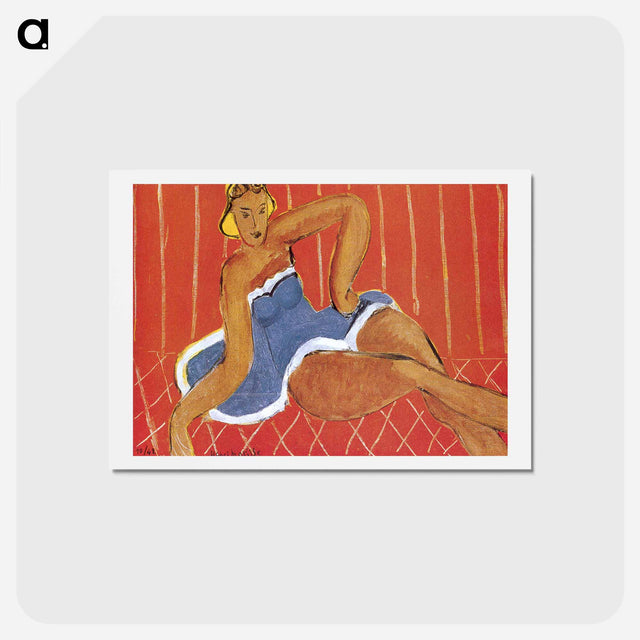 アートポストカード-Dancer Seated on a Table - アンリ マティス Postcard.