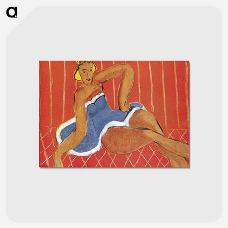 アートポストカード-Dancer Seated on a Table - アンリ マティス Postcard.
