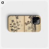 Old Manji's Cursive Picture Album - Katsushika Hokusai Phone Case.