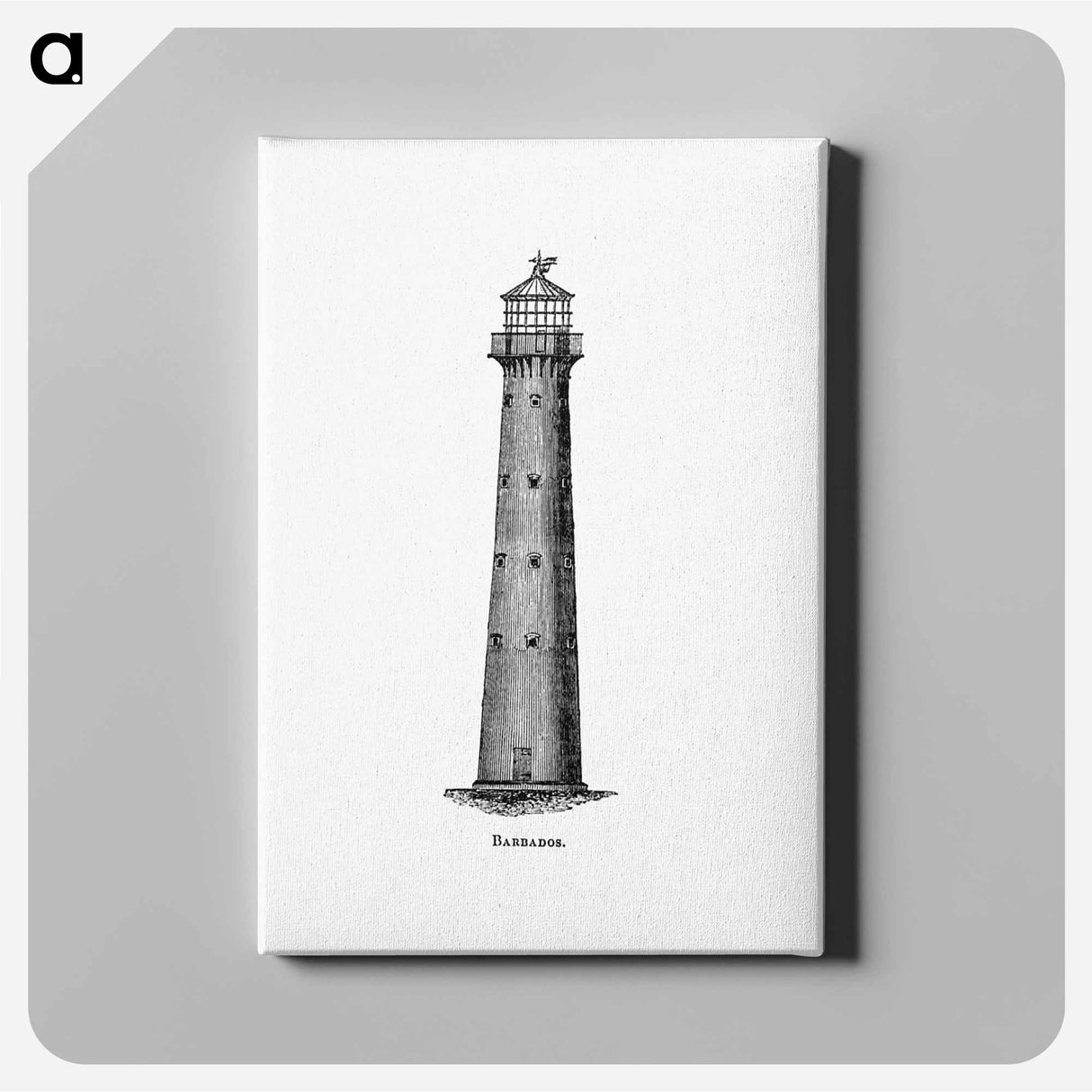 アートパネル-Barbados from Circular relating to Lighthouses, Lightships, Buoys, and Beacons
 - 大英図書館 Canvas.