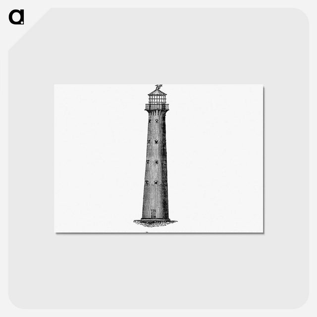 アートポストカード-Barbados from Circular relating to Lighthouses, Lightships, Buoys, and Beacons
 - 大英図書館 Postcard.