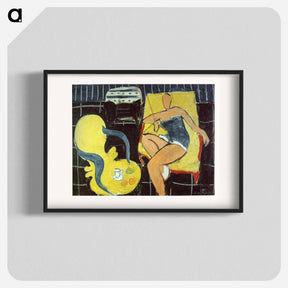 アートポスター-Dancer and Rocaille Armchair on a Black Background - アンリ マティス Poster.