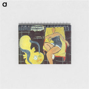 アートメモ帳-Dancer and Rocaille Armchair on a Black Background - アンリ マティス Memo.