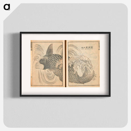 アートポスター-Transmitting the Spirit and Revealing the Form of Things: Hokusai's Sketchbooks - 葛飾 北斎 Poster.