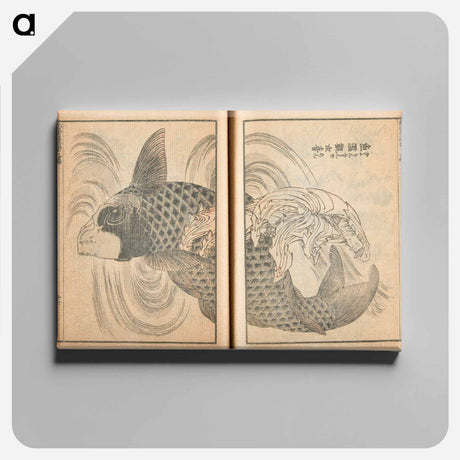 アートパネル-Transmitting the Spirit and Revealing the Form of Things: Hokusai's Sketchbooks - 葛飾 北斎 Canvas.
