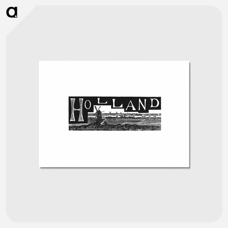 アートポストカード-Holland from The World: Round It and Over It
 - 大英図書館 Postcard.