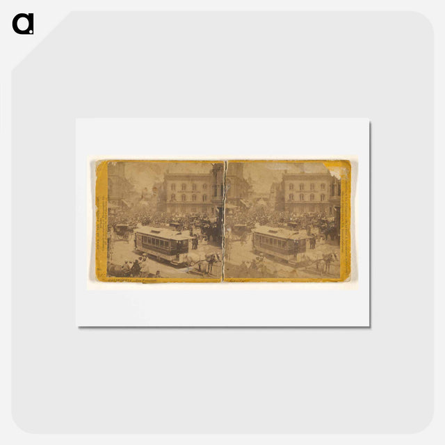 アートポストカード-Montgomery Street Corner
 - エドワード マイブリッジ Postcard.